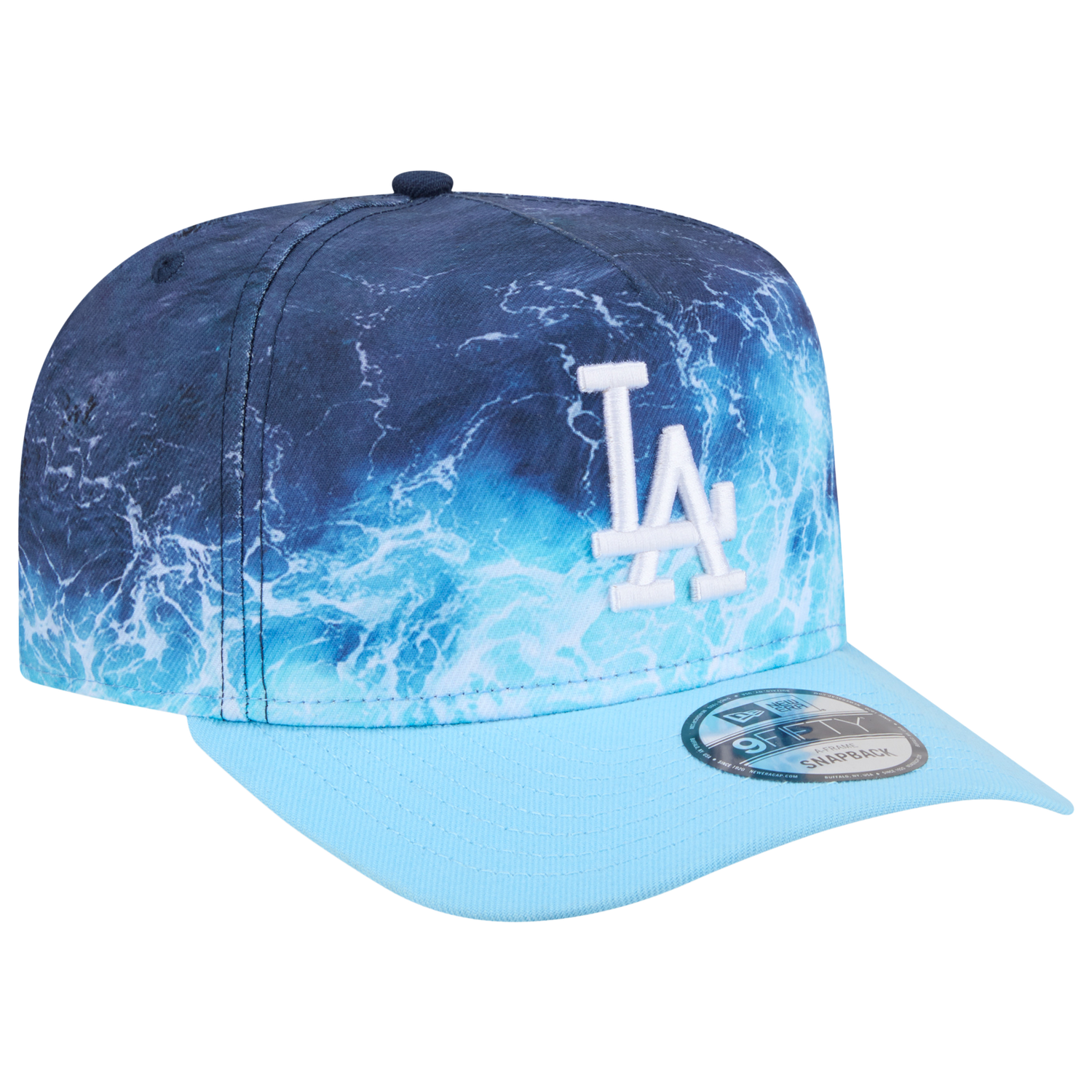New Era Dodgers Deep Water 950 A Frame Cap - Men's - Teal/Blue