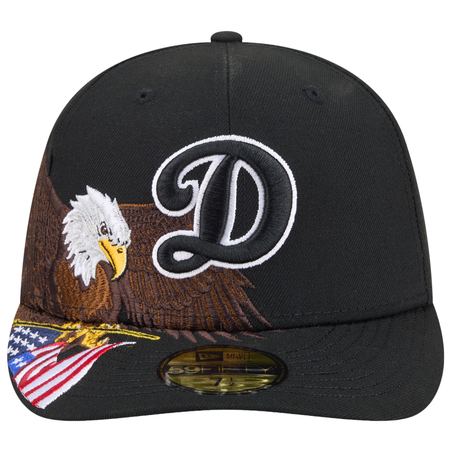New Era Dodgers AM 5950 Cap - Men's - Black/White/Brown