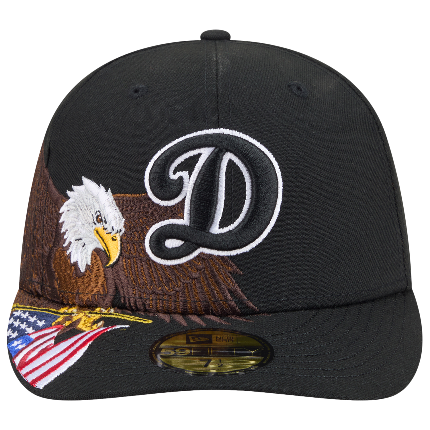 New Era Dodgers AM 5950 Cap - Men's - Black/White/Brown