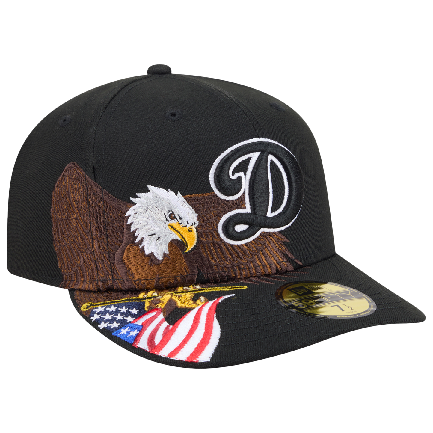 New Era Dodgers AM 5950 Cap - Men's - Black/White/Brown
