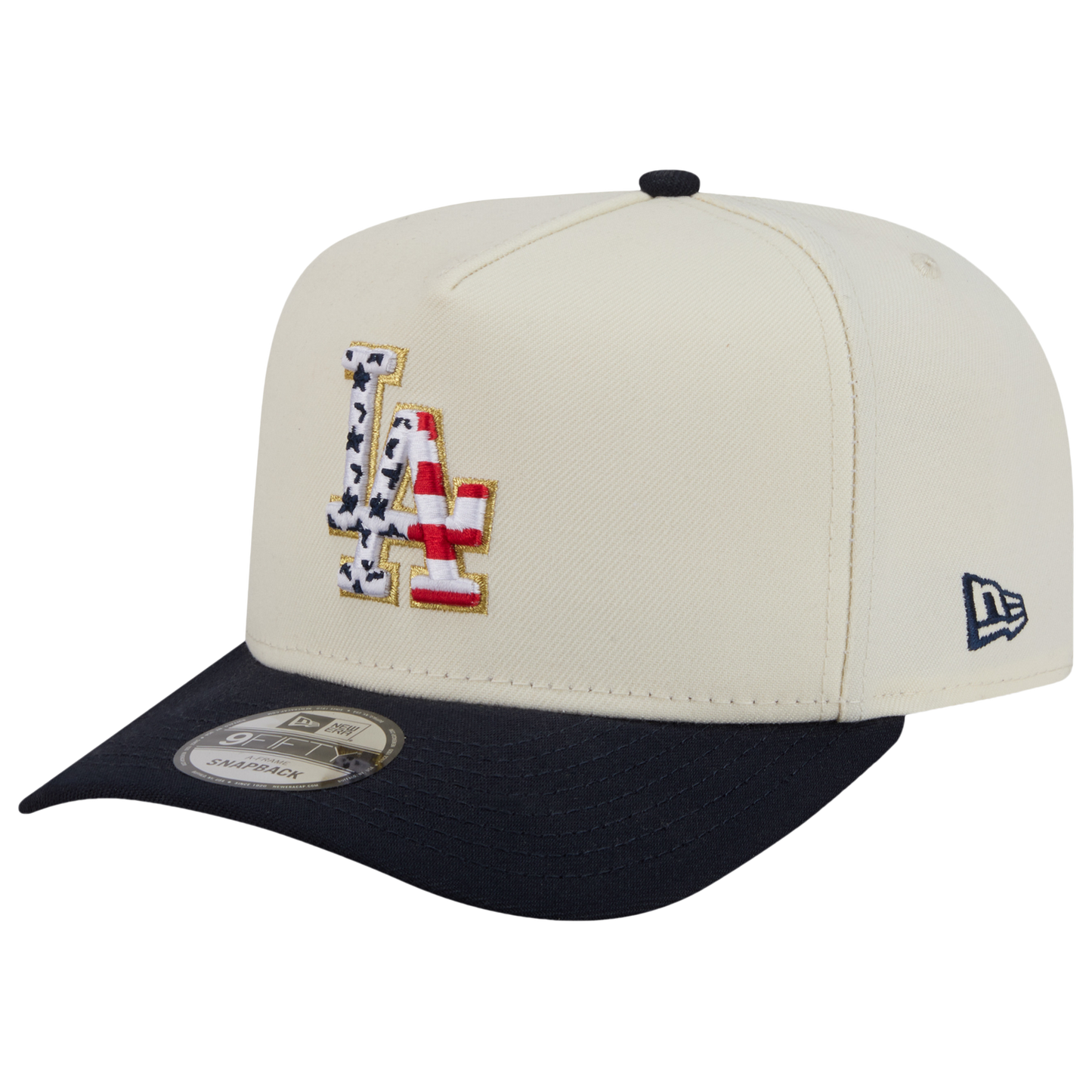 New Era Dodgers AM 950 A Frame Cap - Men's - White/Navy/Red