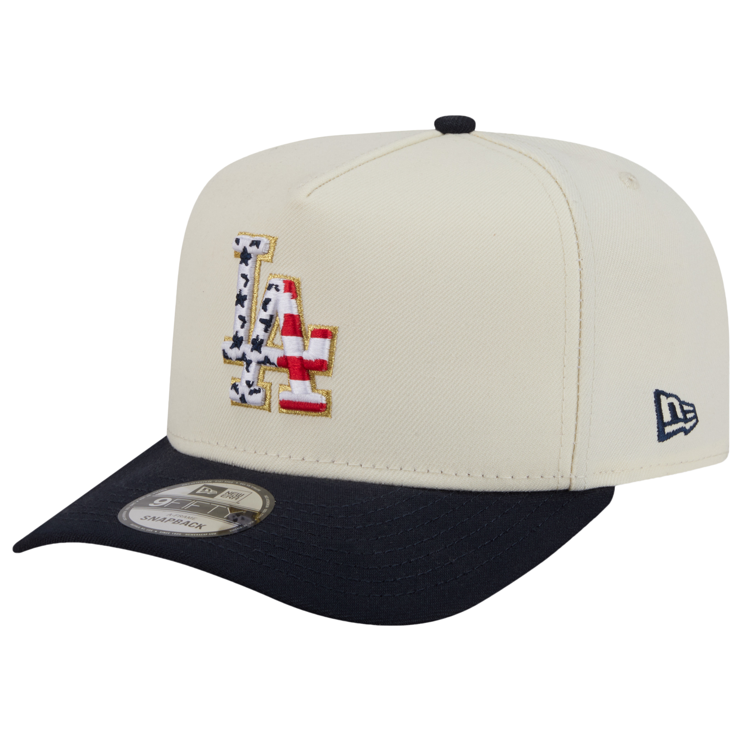 New Era Dodgers AM 950 A Frame Cap - Men's - White/Navy/Red