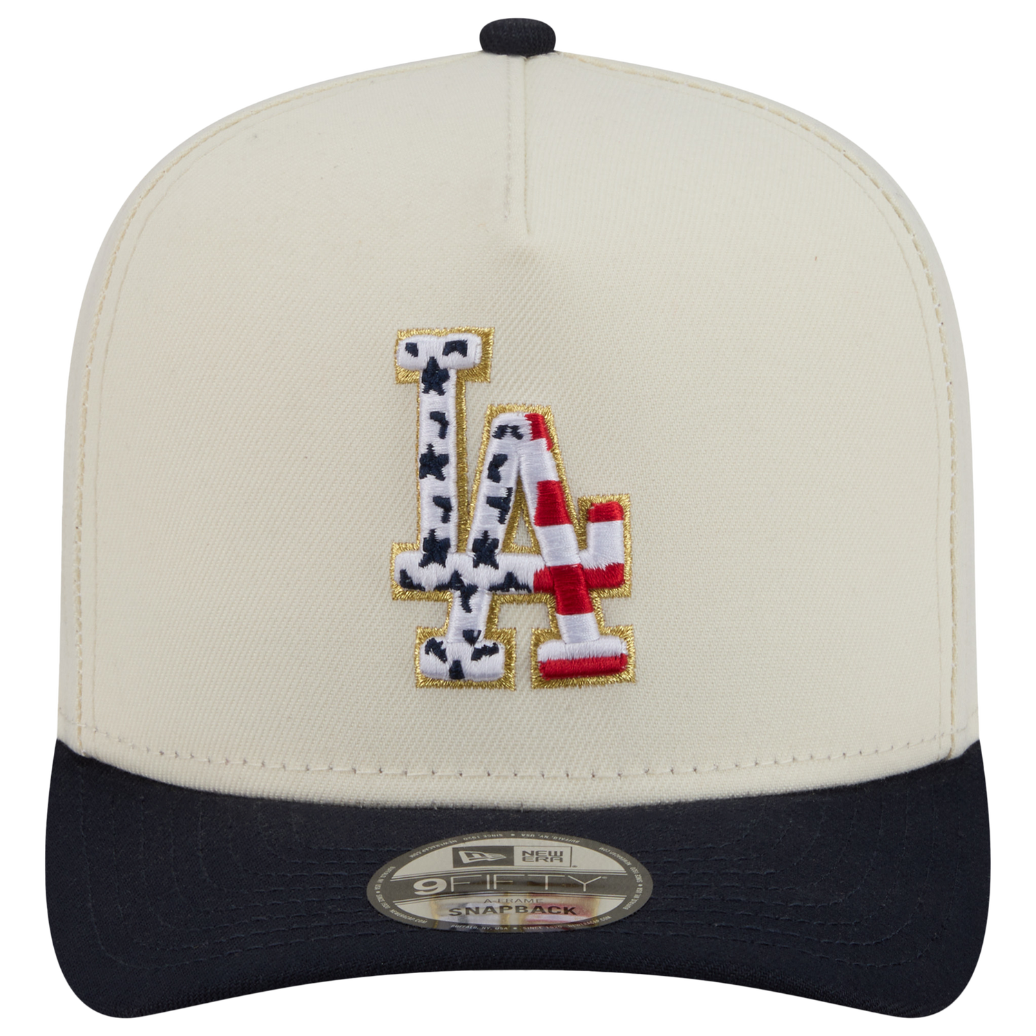 New Era Dodgers AM 950 A Frame Cap - Men's - White/Navy/Red