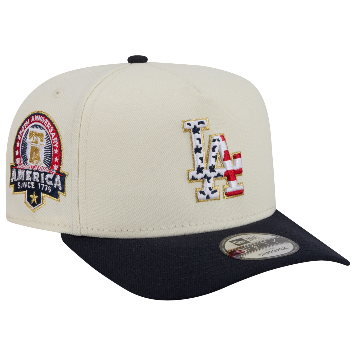 New Era Dodgers AM 950 A Frame Cap - Men's - White/Navy/Red