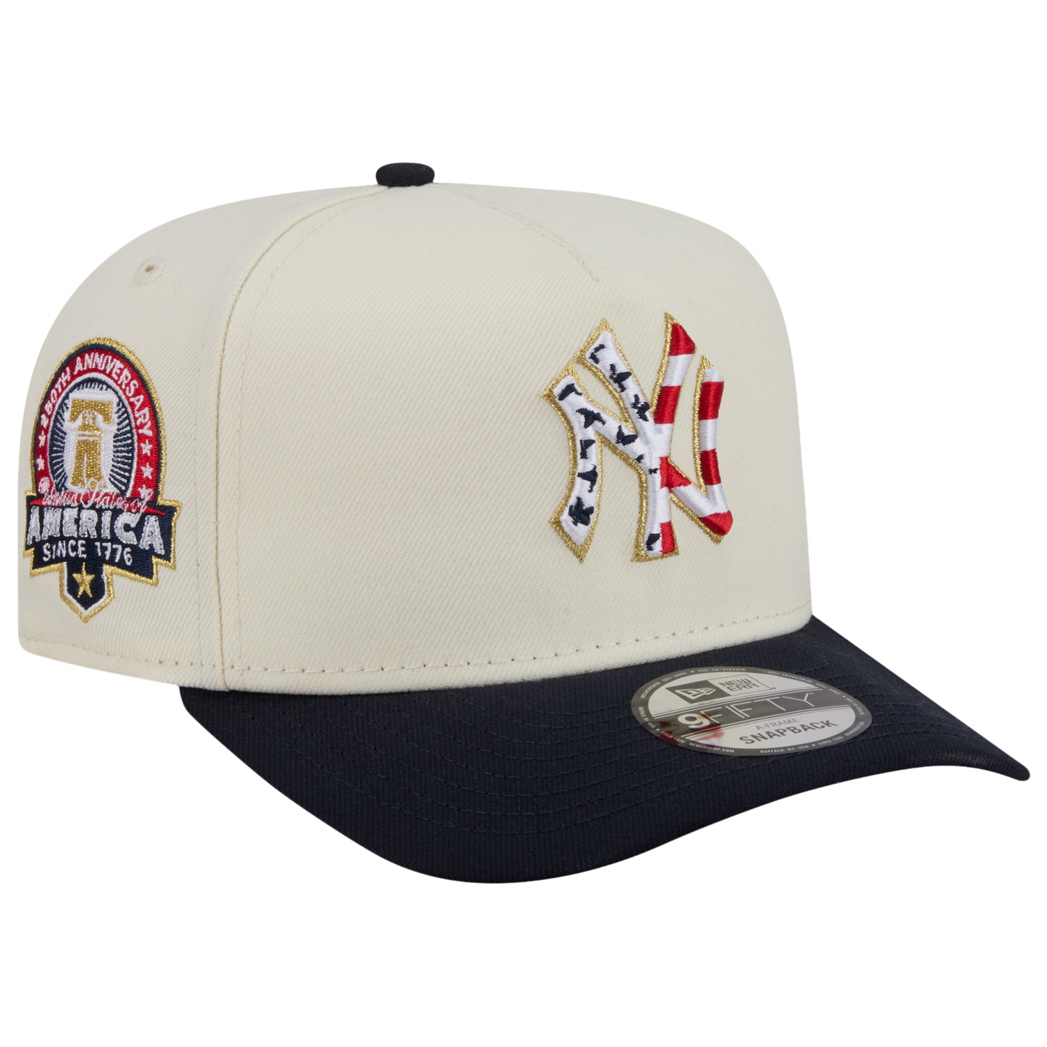 New Era Yankees AM 950 A Frame Cap - Men's - White/Red/Navy