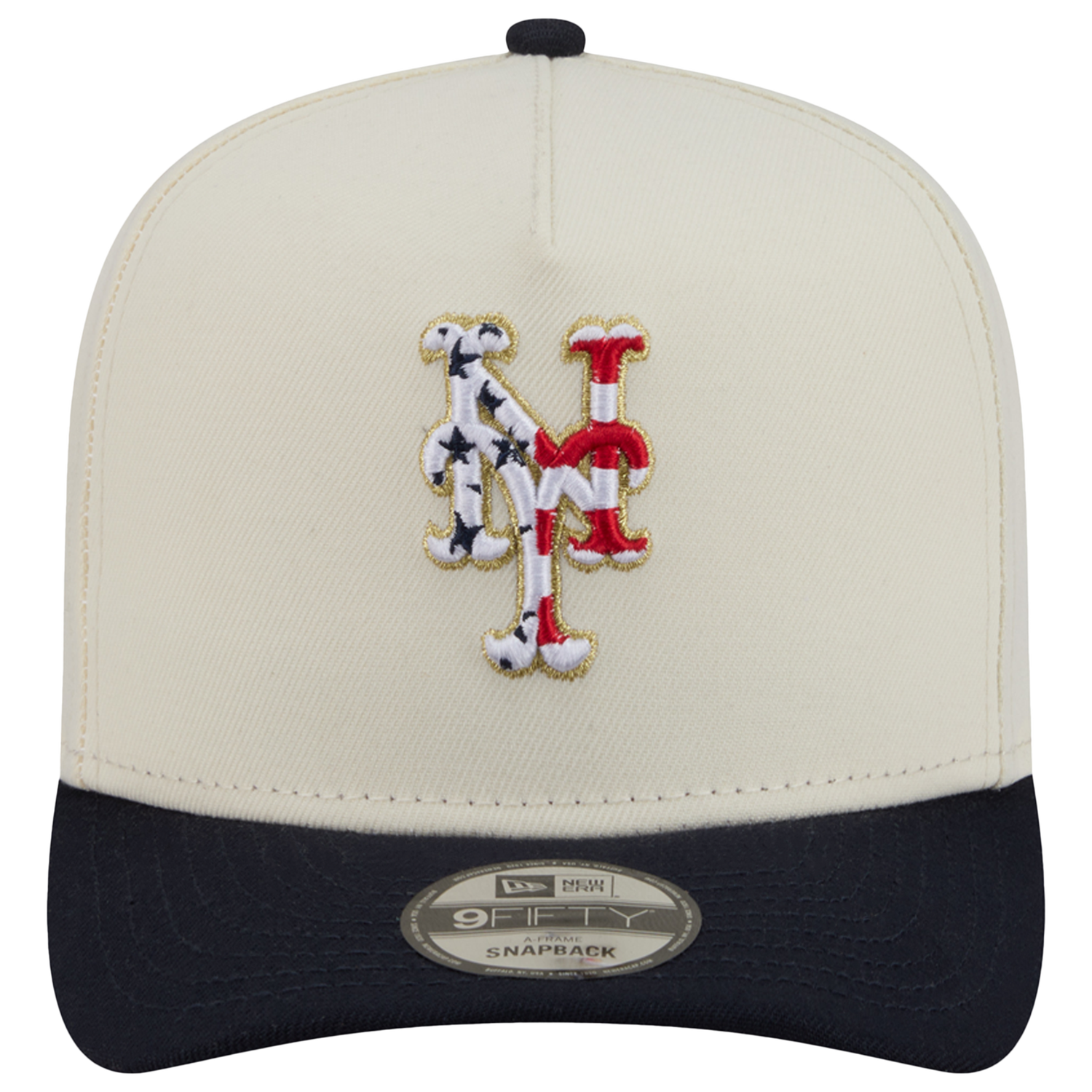New Era Mets AM 950 A Frame Cap - Men's - White/Navy/Red