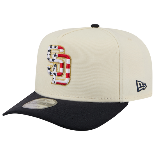 New Era Padres AM 950 A Frame Cap - Men's - White/Navy/Red
