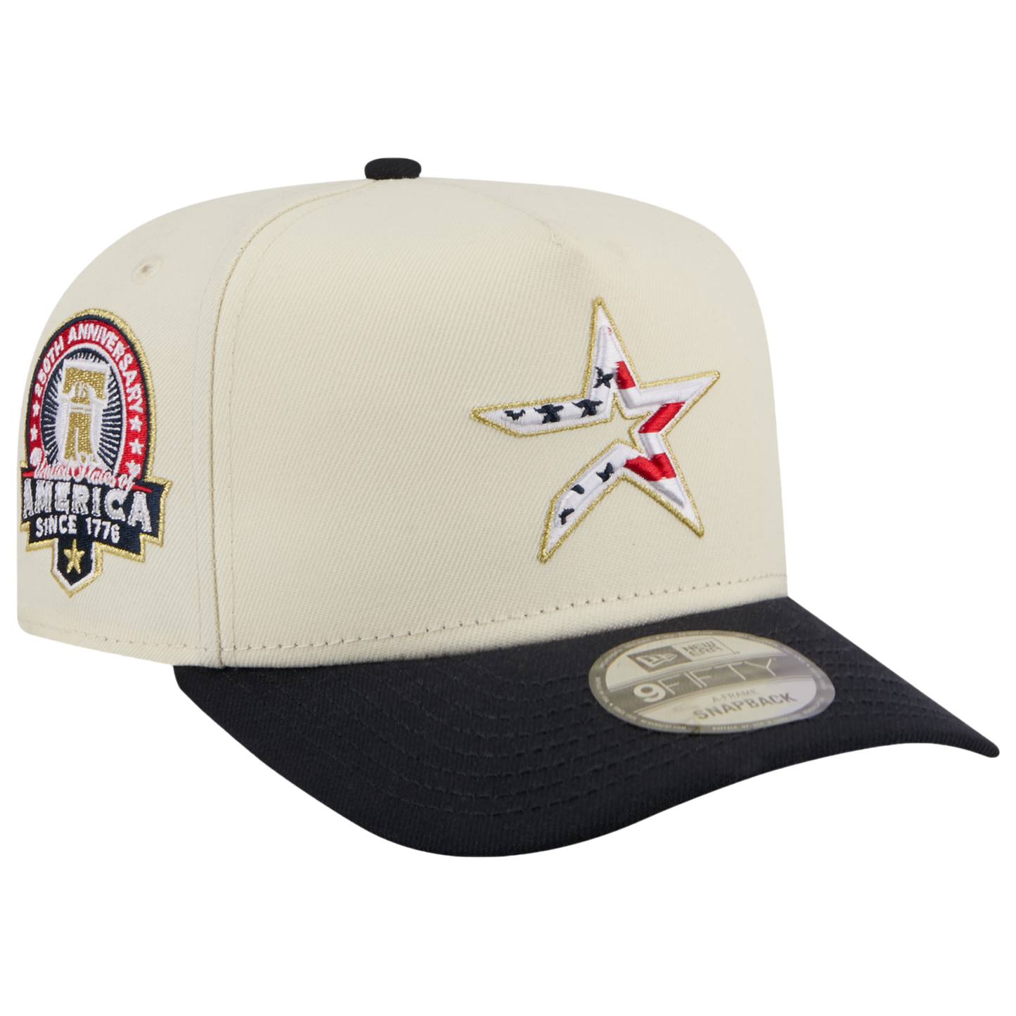 New Era Astros AM 950 A Frame Cap - Men's - White/Navy/Red