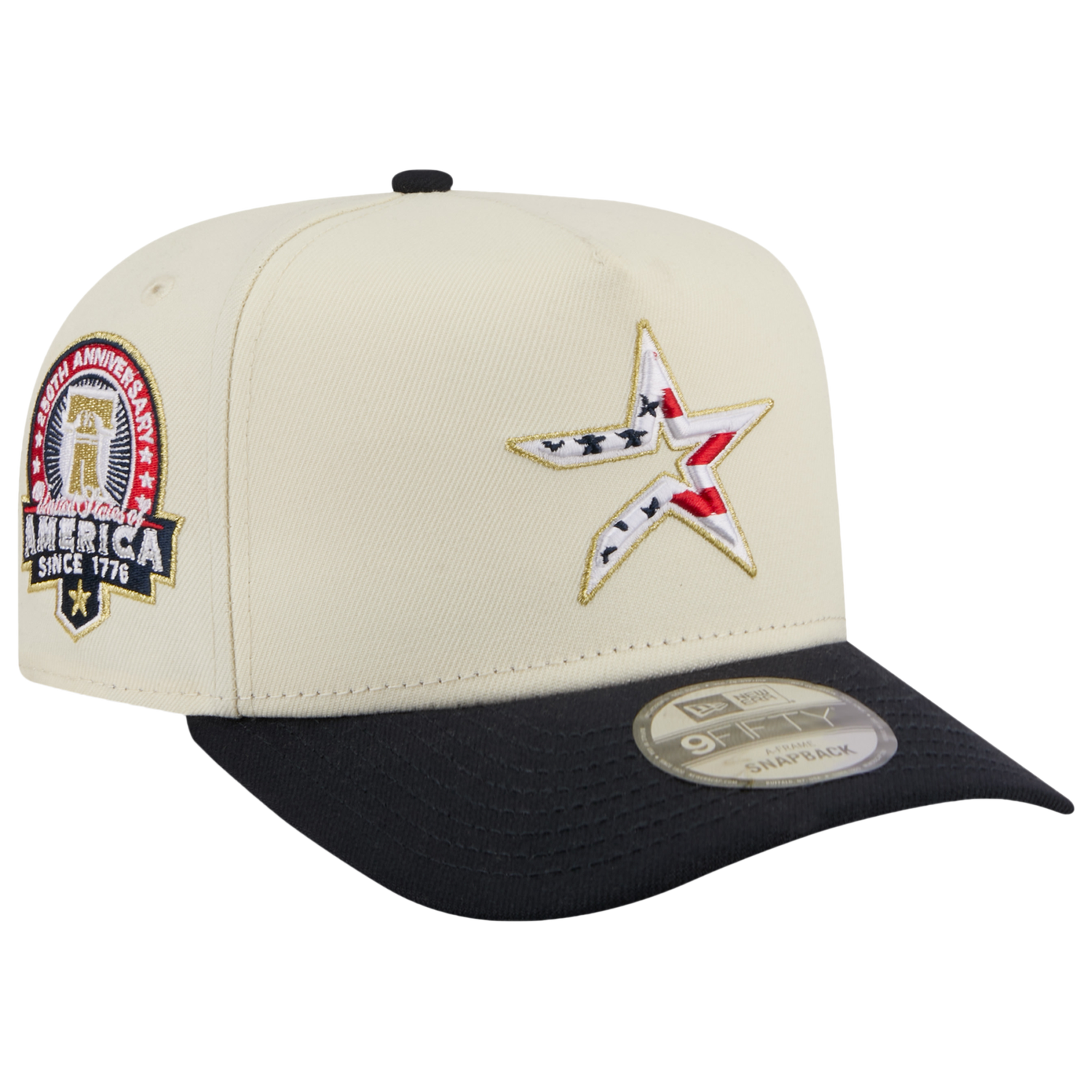 New Era Astros AM 950 A Frame Cap - Men's - White/Navy/Red