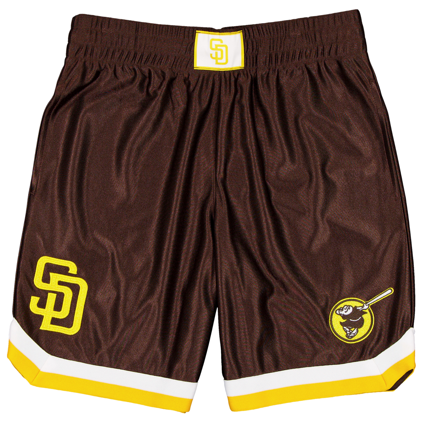 New Era Padres SPTCLAS Shorts - Men's - Brown/White/Yellow