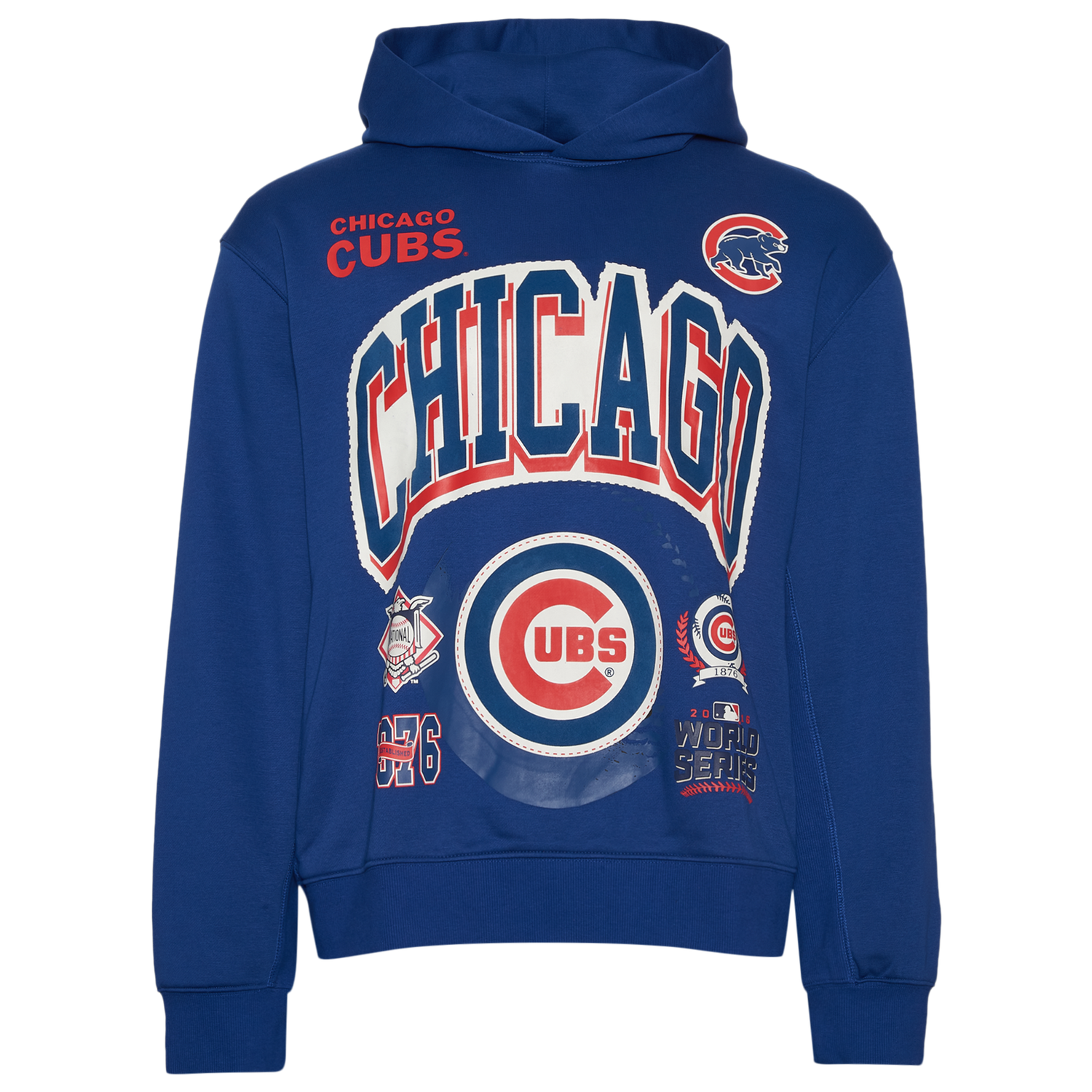 New Era Chicago Cubs Pullover Hoodie - Men's - Blue
