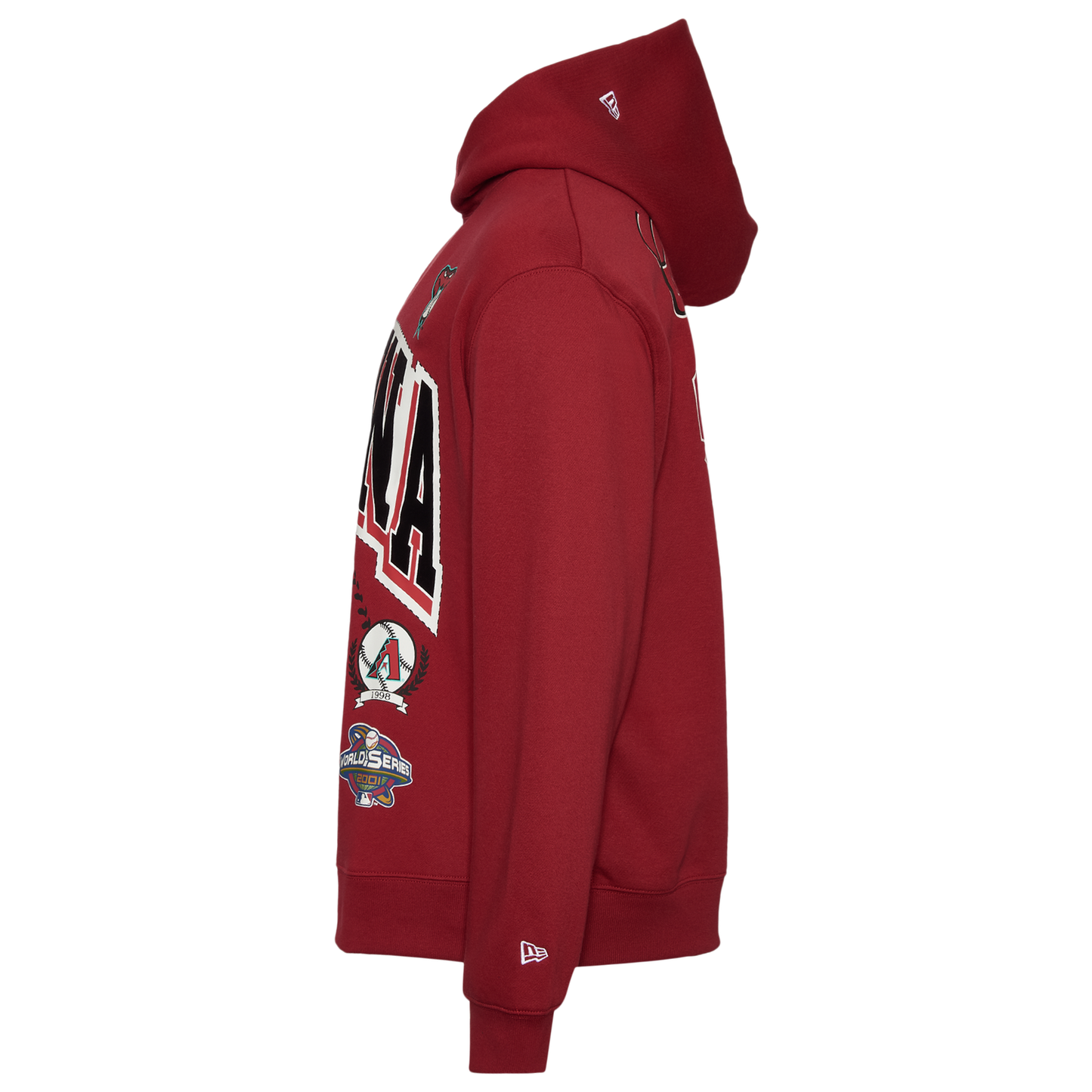 New Era Arizona Diamondback Pullover Hoodie - Men's - Red