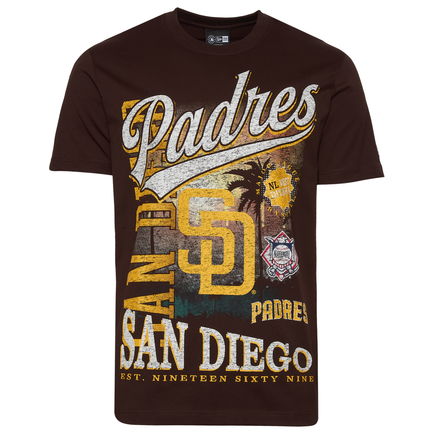 New Era San Diego Padres Short Sleeve T-shirt - Men's - Brown
