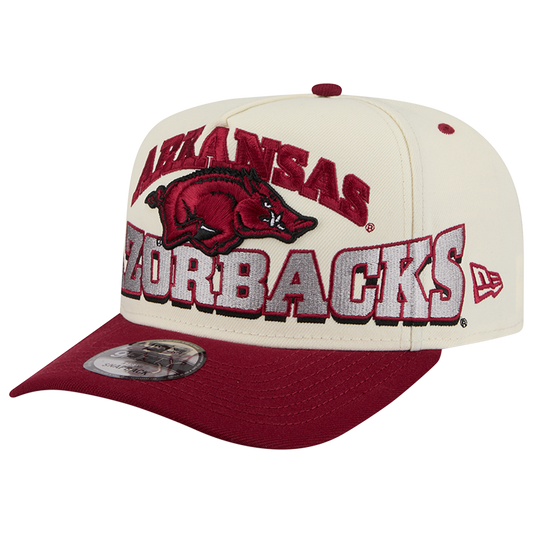 New Era Arkansas 26 9FIFTY A-Frame Cap - Men's - Tan/Red