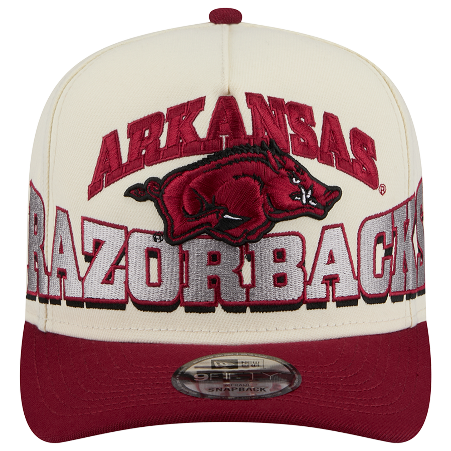 New Era Arkansas 26 9FIFTY A-Frame Cap - Men's - Tan/Red