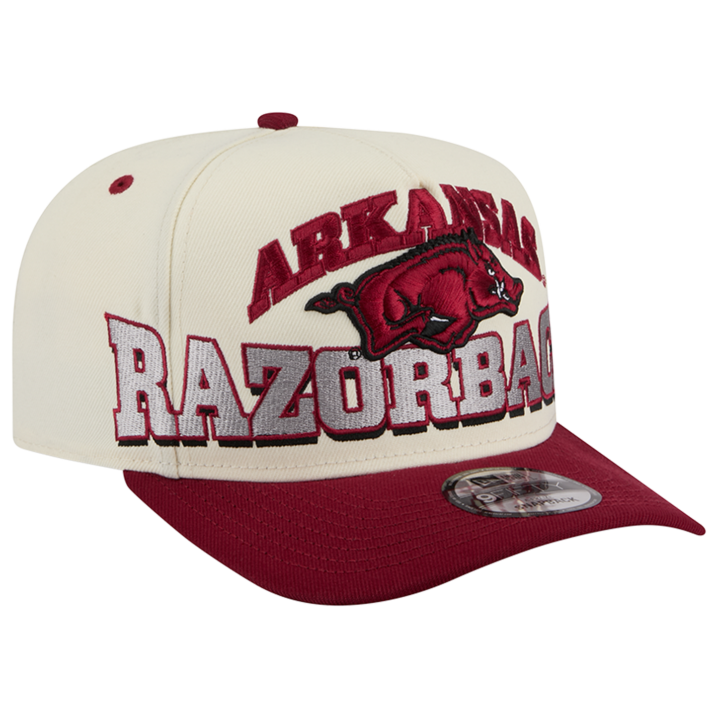 New Era Arkansas 26 9FIFTY A-Frame Cap - Men's - Tan/Red
