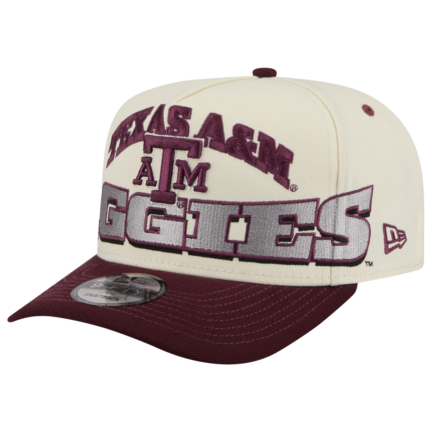 New Era Texas A&M March Madness 26 950 A Frame Cap - Men's - Tan/Maroon/Gray