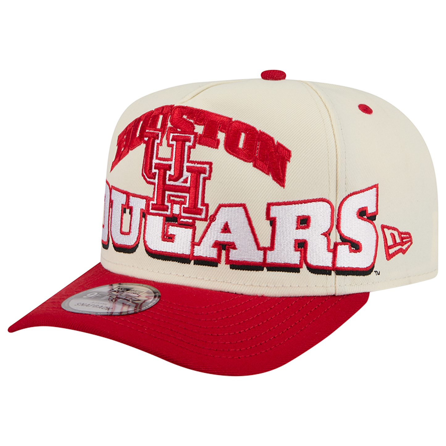 New Era Houston March Madness 26 950 A Frame Cap - Men's - Red/White/Tan