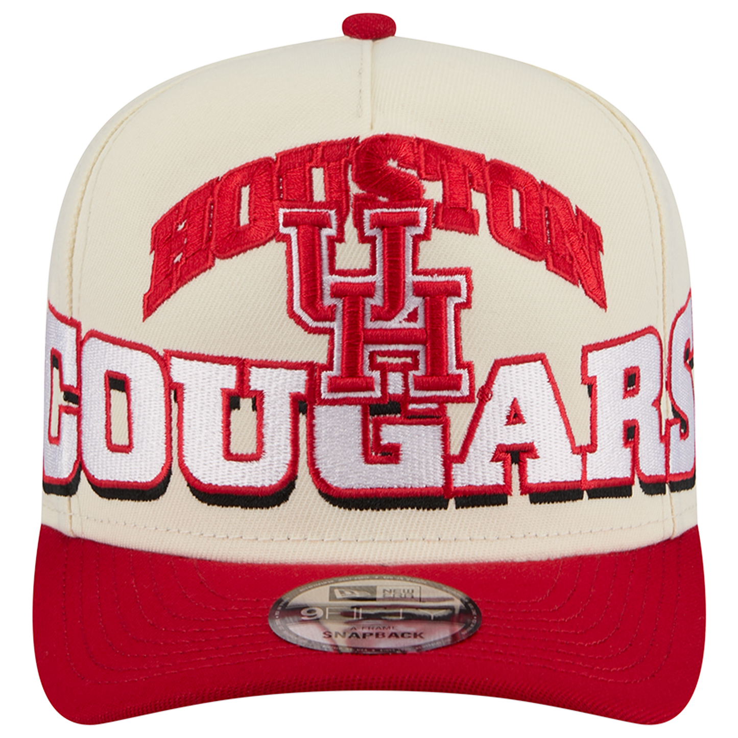 New Era Houston March Madness 26 950 A Frame Cap - Men's - Red/White/Tan
