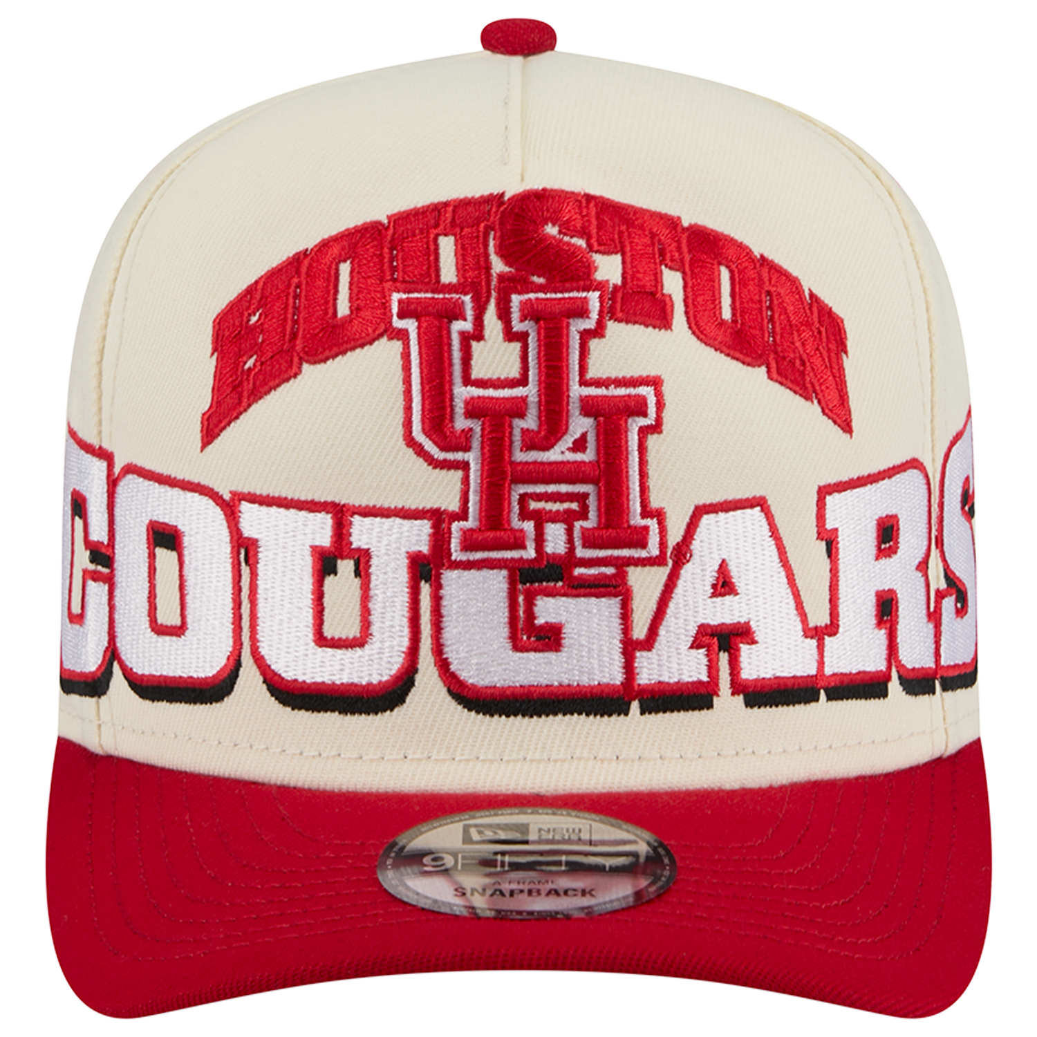 New Era Houston March Madness 26 950 A Frame Cap - Men's - Red/White/Tan