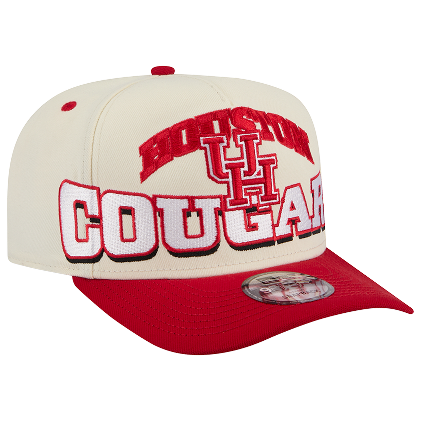 New Era Houston March Madness 26 950 A Frame Cap - Men's - Red/White/Tan