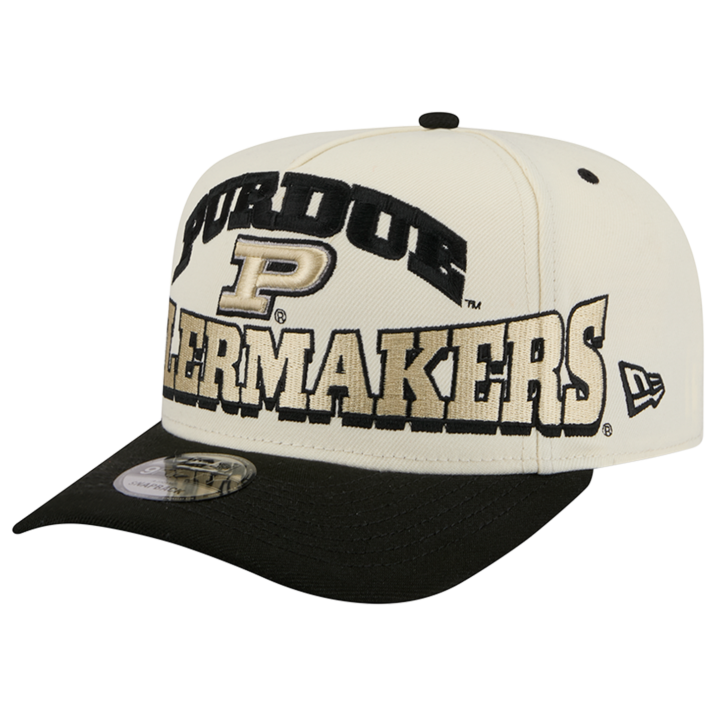 New Era Purdue 26 9FIFTY A-Frame Cap - Men's - Tan/Gold/Black