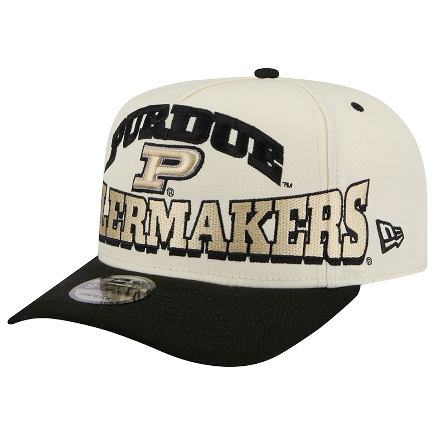 New Era Purdue 26 9FIFTY A-Frame Cap - Men's - Tan/Gold/Black