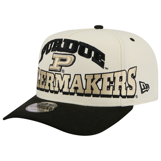 New Era Purdue 26 9FIFTY A-Frame Cap - Men's - Tan/Gold/Black