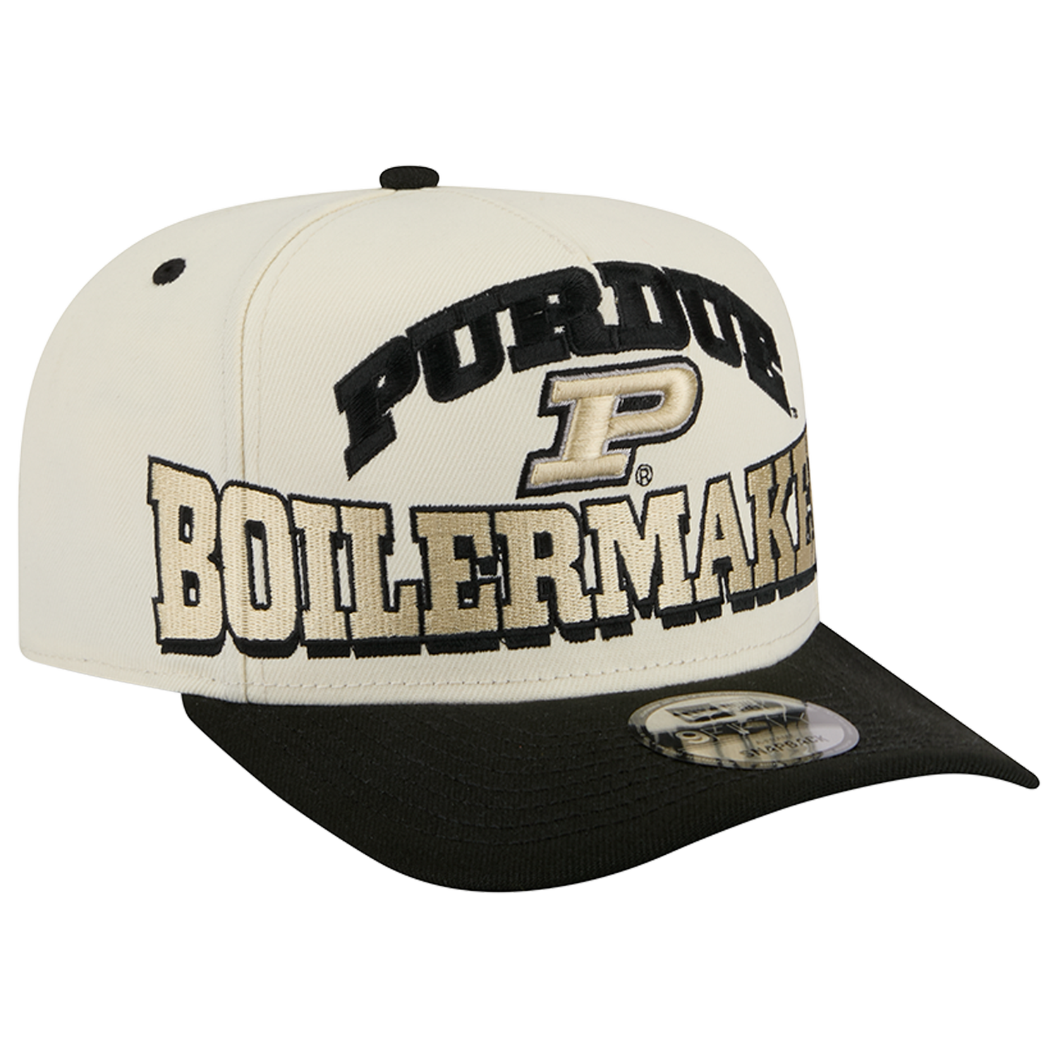 New Era Purdue 26 9FIFTY A-Frame Cap - Men's - Tan/Gold/Black