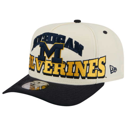 New Era Michigan March Madness 26 950 A Frame Cap - Men's - Tan/Navy/Yellow