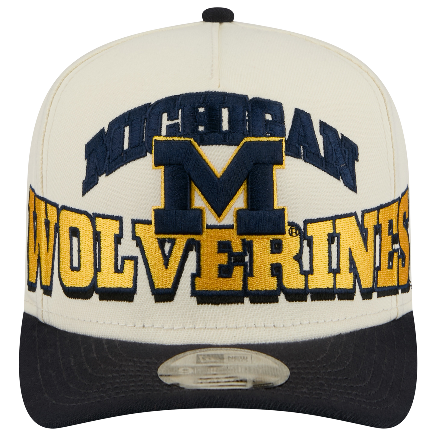 New Era Michigan March Madness 26 950 A Frame Cap - Men's - Tan/Navy/Yellow