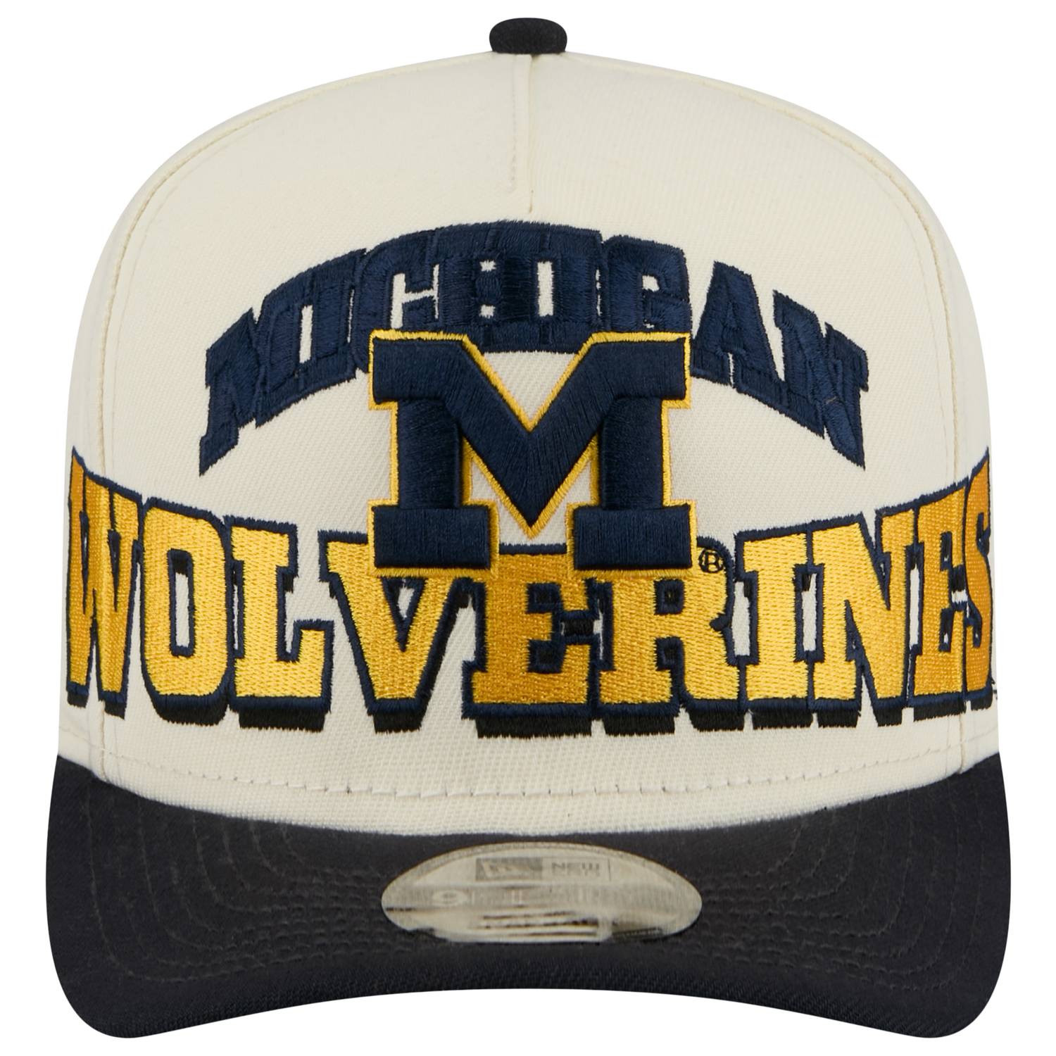 New Era Michigan March Madness 26 950 A Frame Cap - Men's - Tan/Navy/Yellow