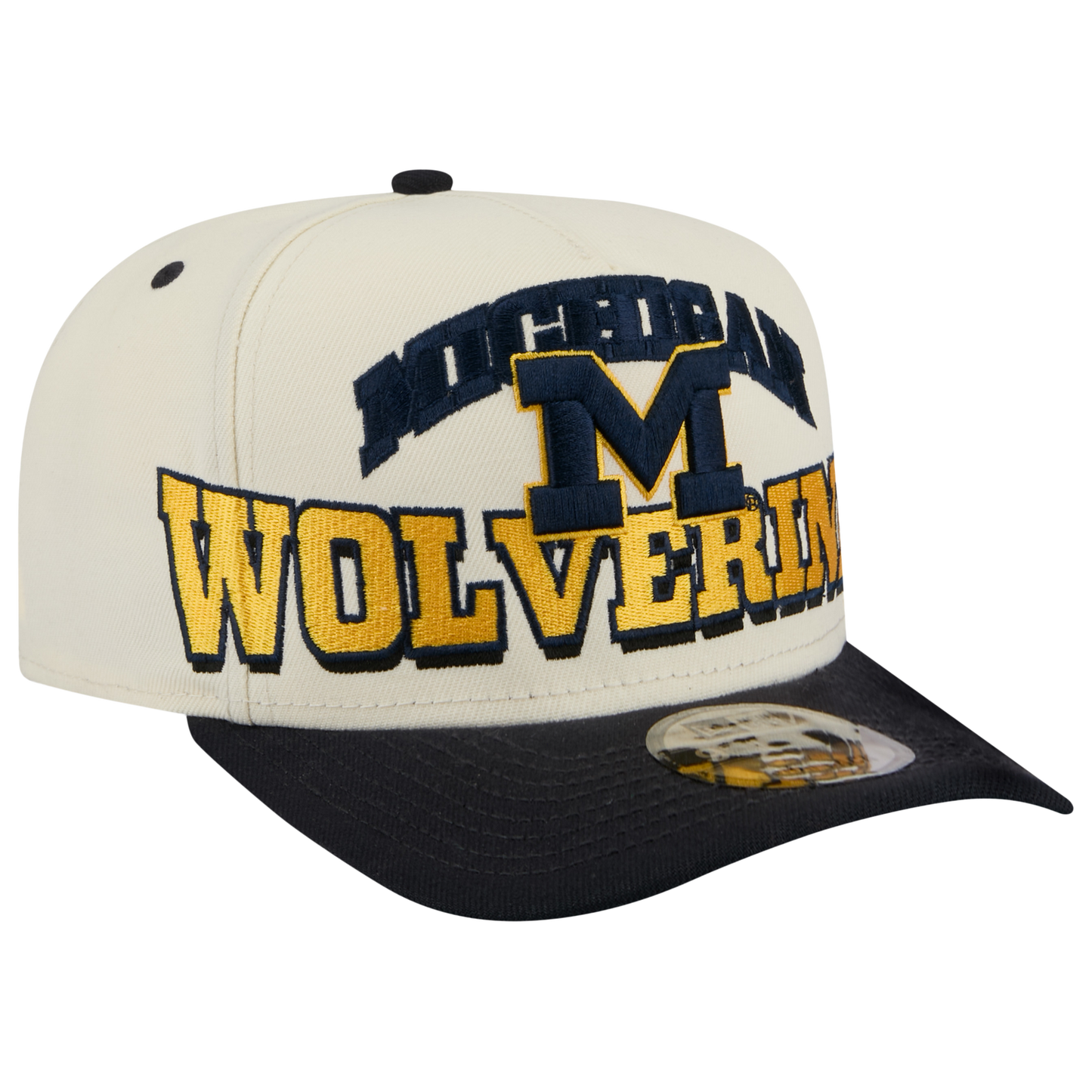 New Era Michigan March Madness 26 950 A Frame Cap - Men's - Tan/Navy/Yellow
