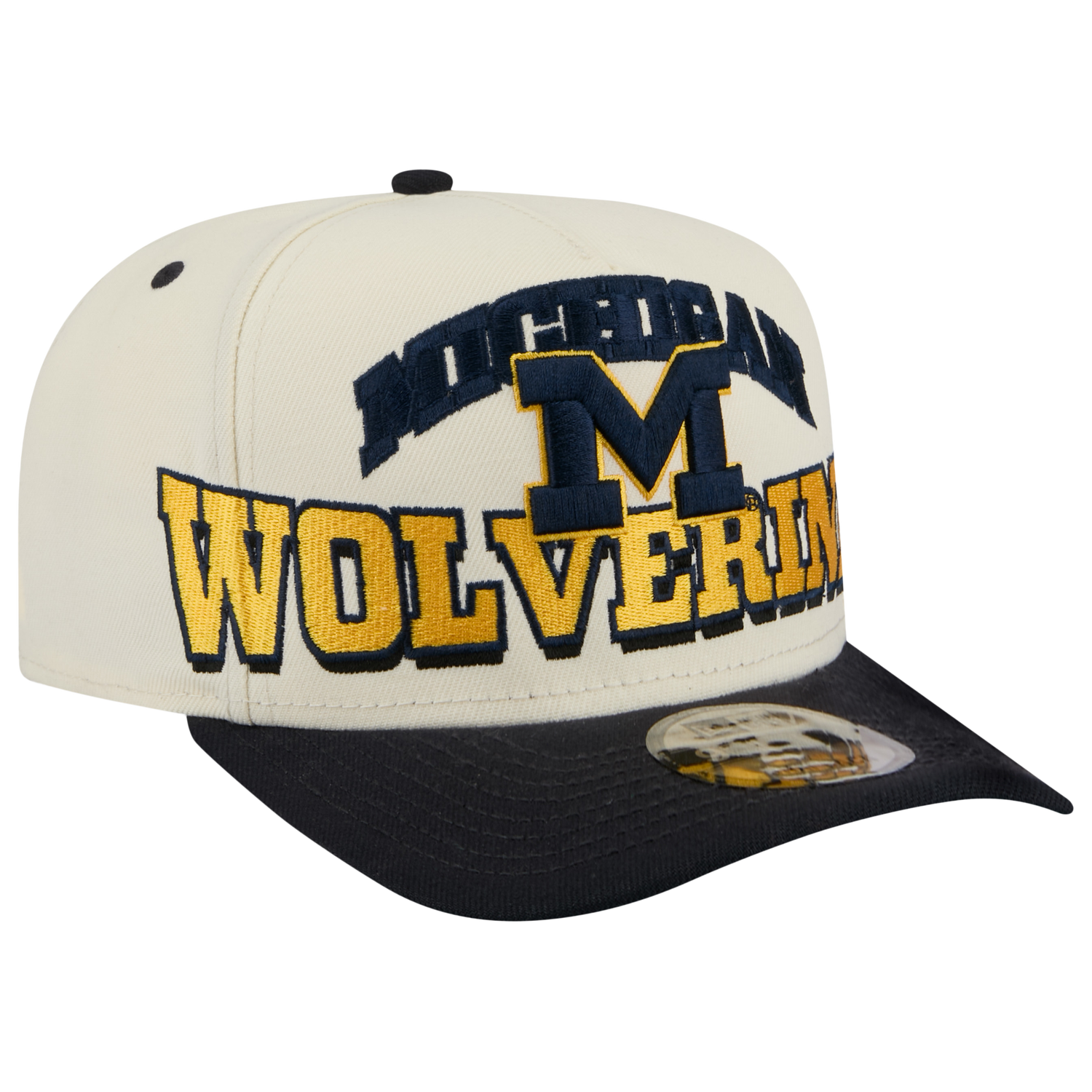 New Era Michigan March Madness 26 950 A Frame Cap - Men's - Tan/Navy/Yellow
