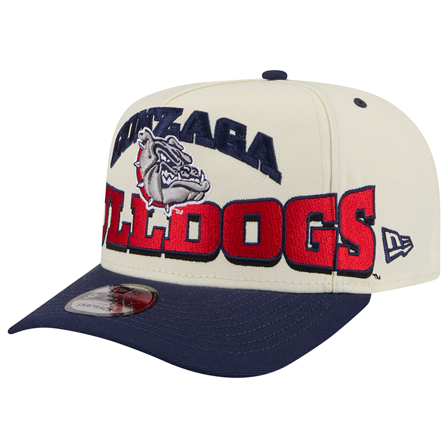 New Era Gonzaga 26 9FIFTY A-Frame Cap - Men's - Navy/Tan/Red