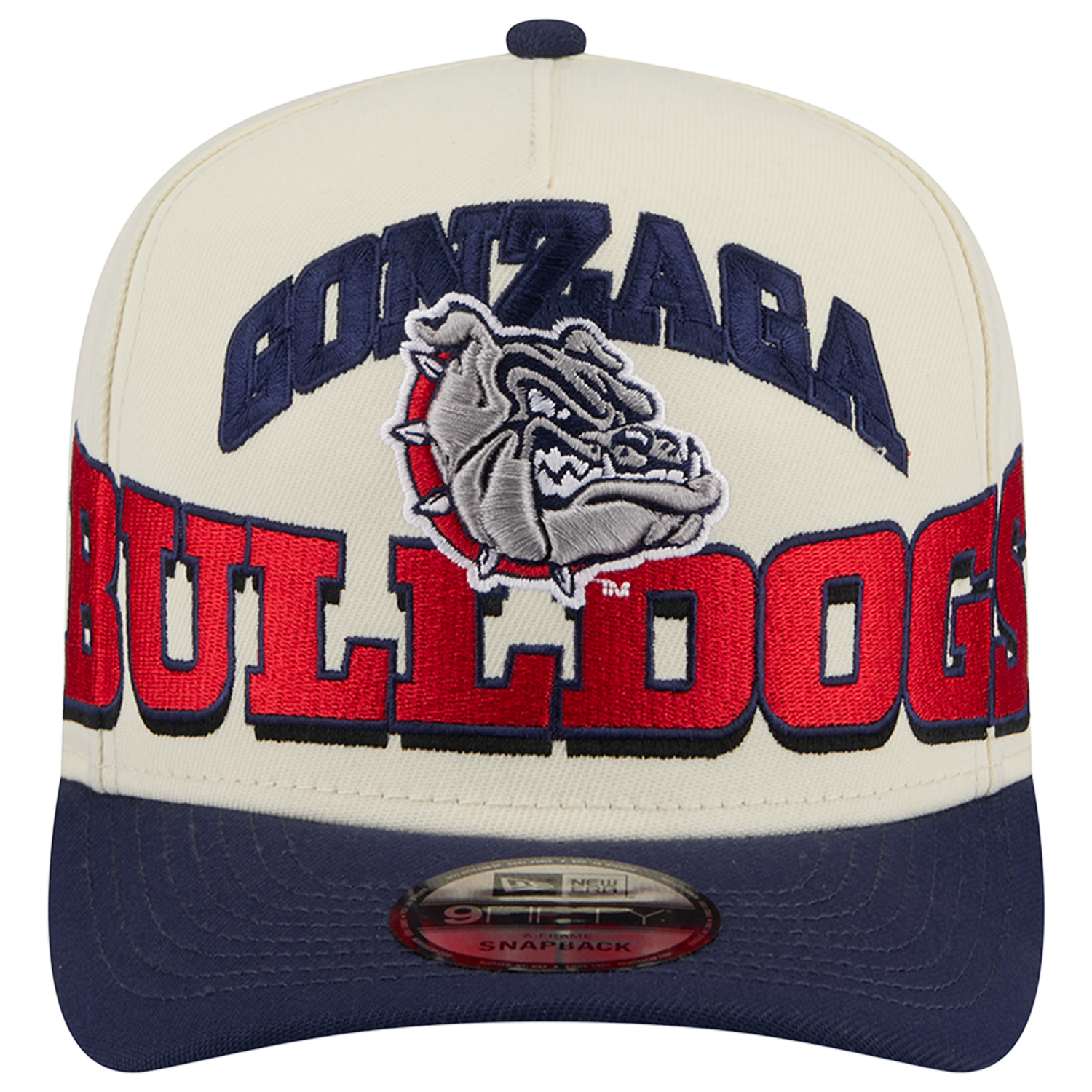 New Era Gonzaga 26 9FIFTY A-Frame Cap - Men's - Navy/Tan/Red