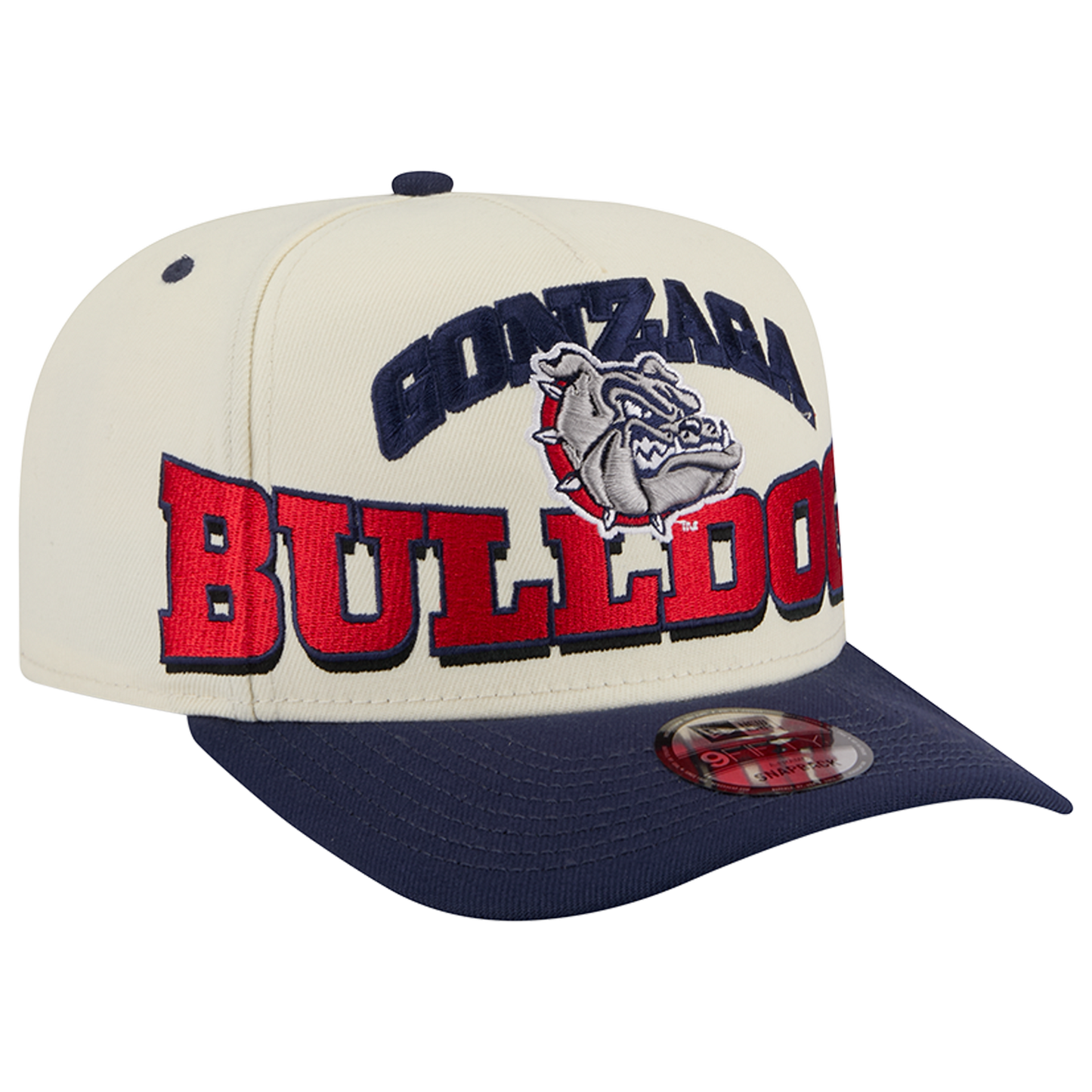 New Era Gonzaga 26 9FIFTY A-Frame Cap - Men's - Navy/Tan/Red