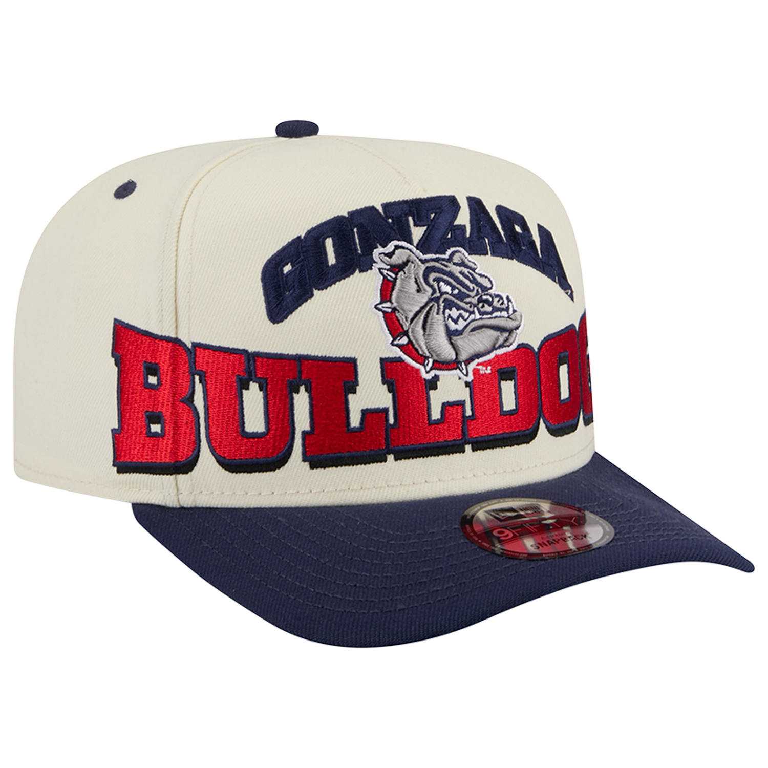 New Era Gonzaga 26 9FIFTY A-Frame Cap - Men's - Navy/Tan/Red