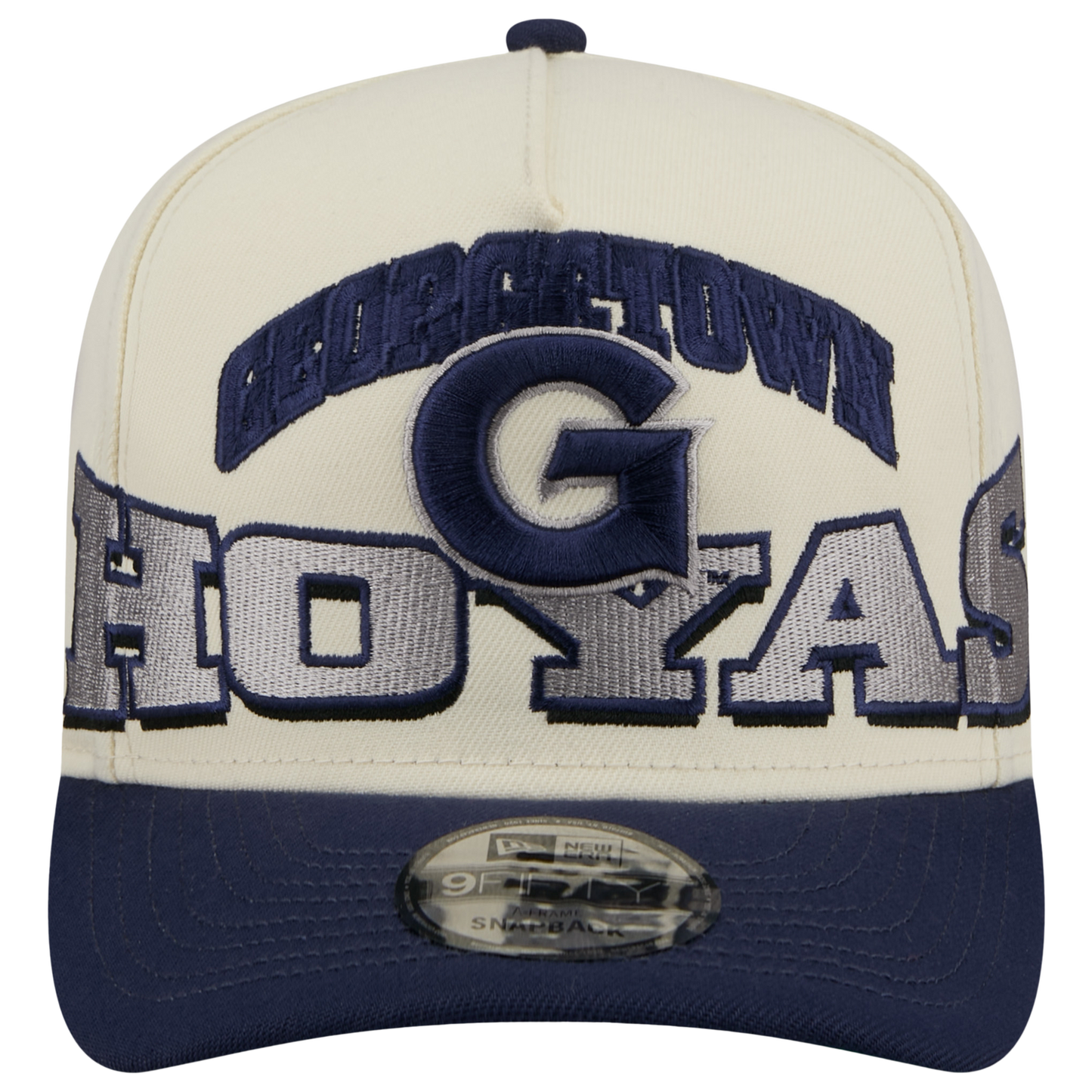New Era Georgetown March Madness 26 950 A Frame Cap - Men's - Gray/Tan/Navy