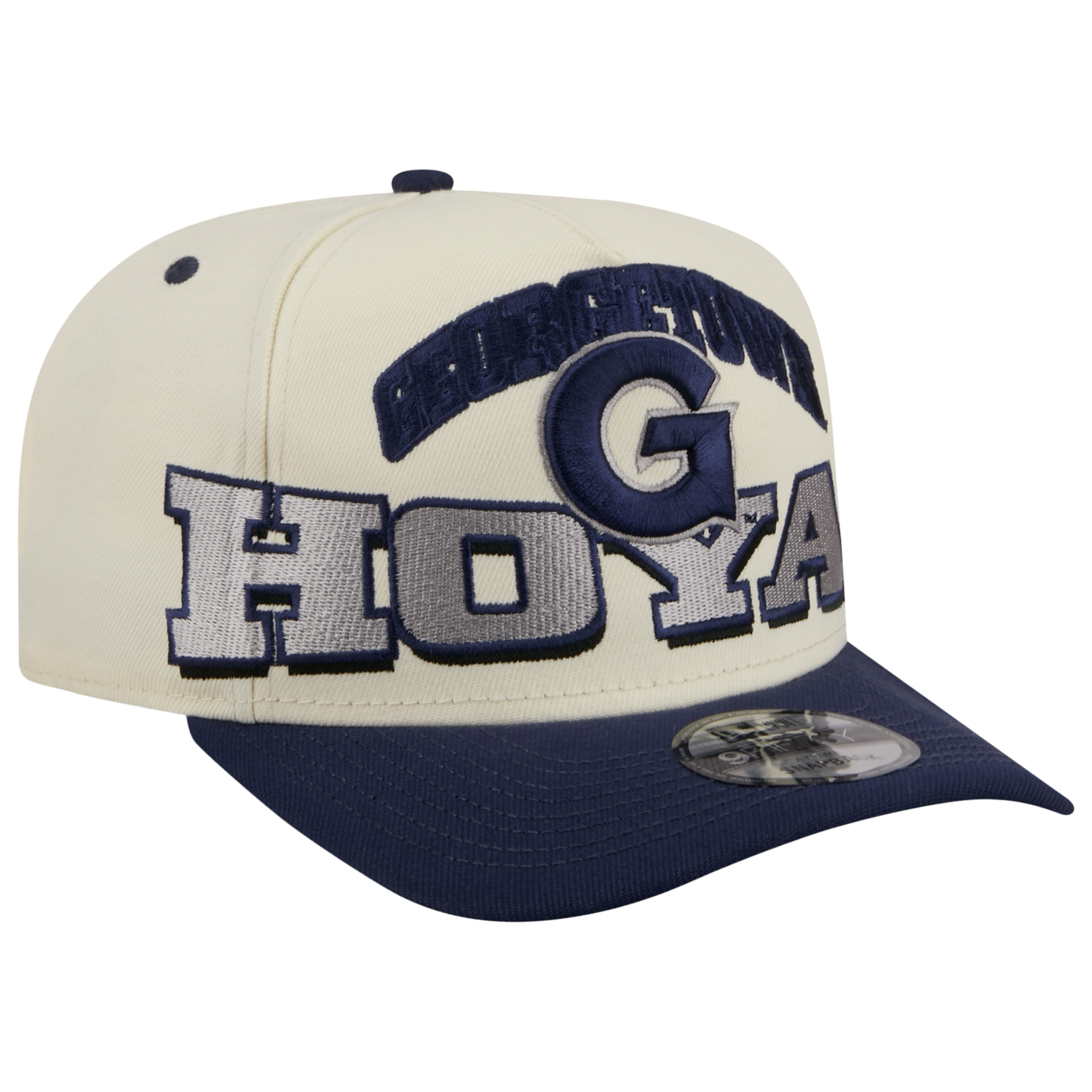 New Era Georgetown March Madness 26 950 A Frame Cap - Men's - Gray/Tan/Navy