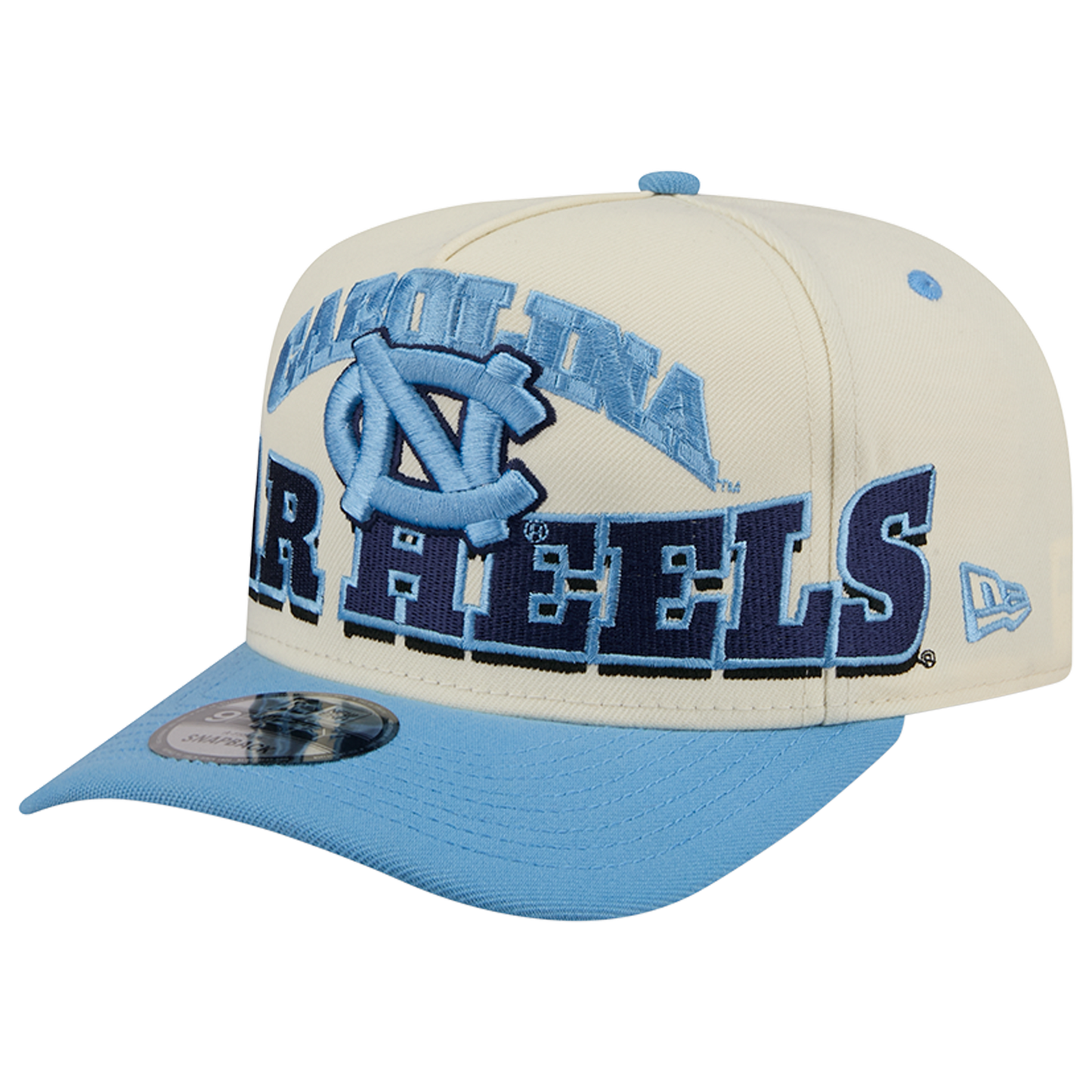 New Era North Carolina 26 9FIFTY A-Frame Cap - Men's - Carolina/Tan/Navy