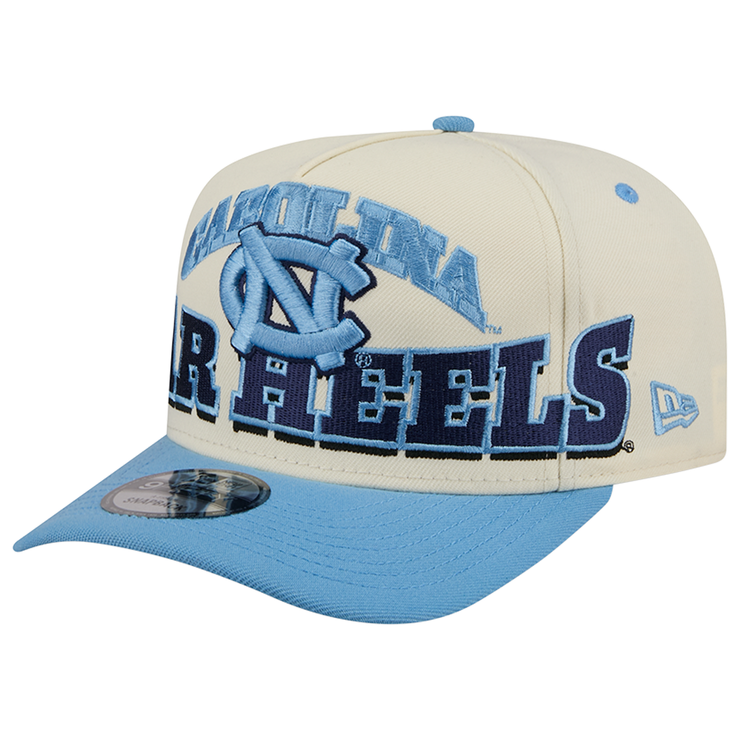 New Era North Carolina 26 9FIFTY A-Frame Cap - Men's - Carolina/Tan/Navy