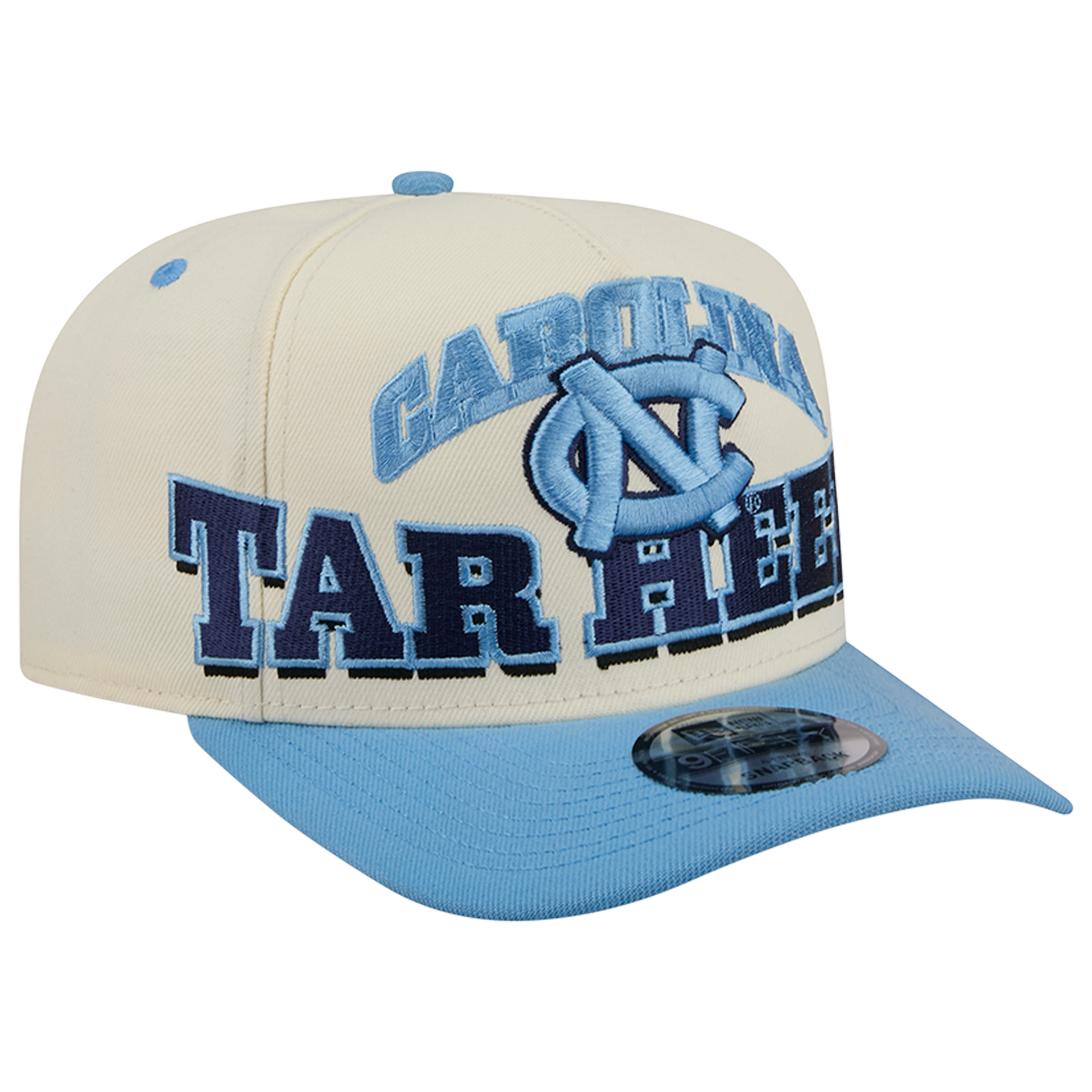 New Era North Carolina 26 9FIFTY A-Frame Cap - Men's - Carolina/Tan/Navy