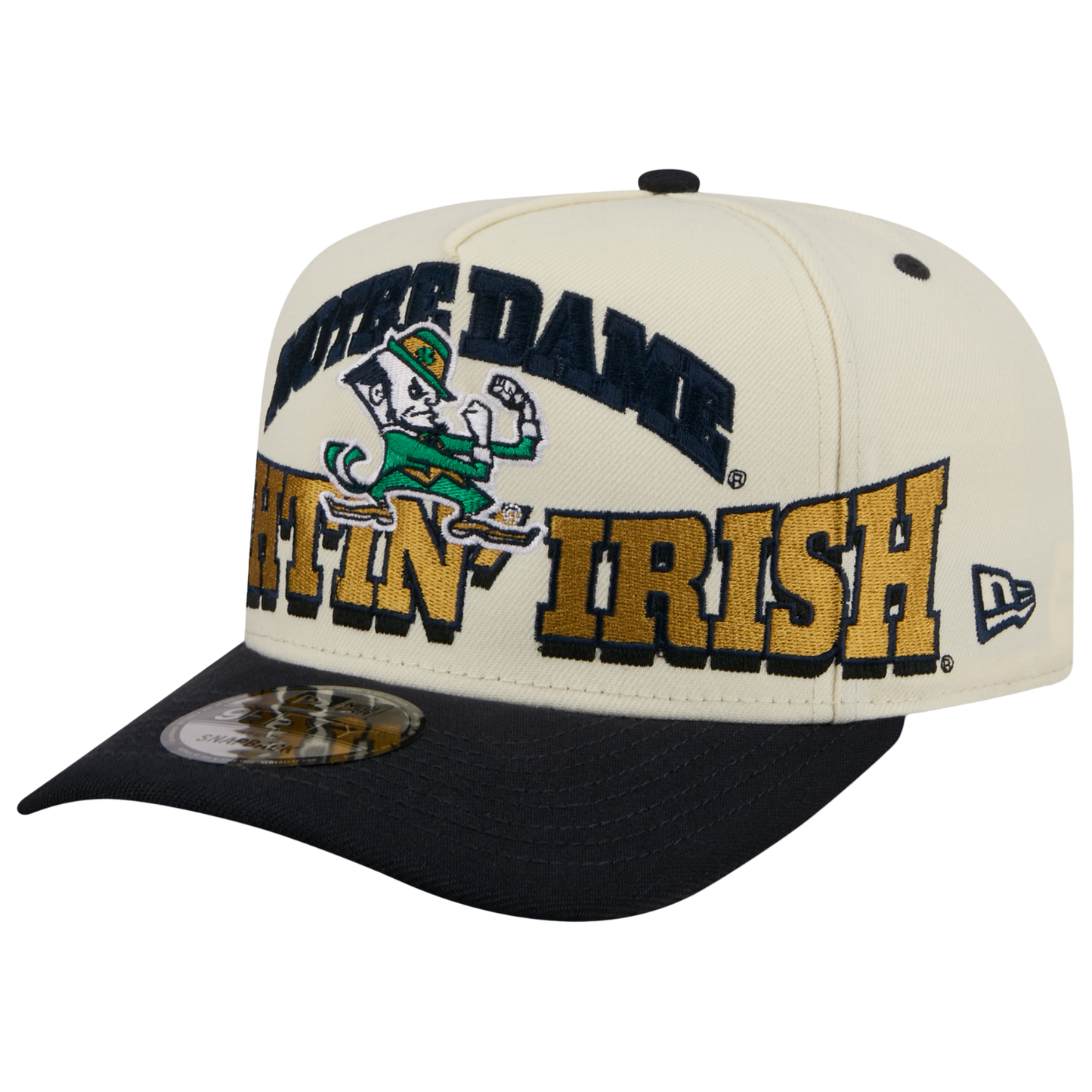 New Era Notre Dame March Madness 26 950 A Frame Cap - Men's - Gold/Tan/Navy