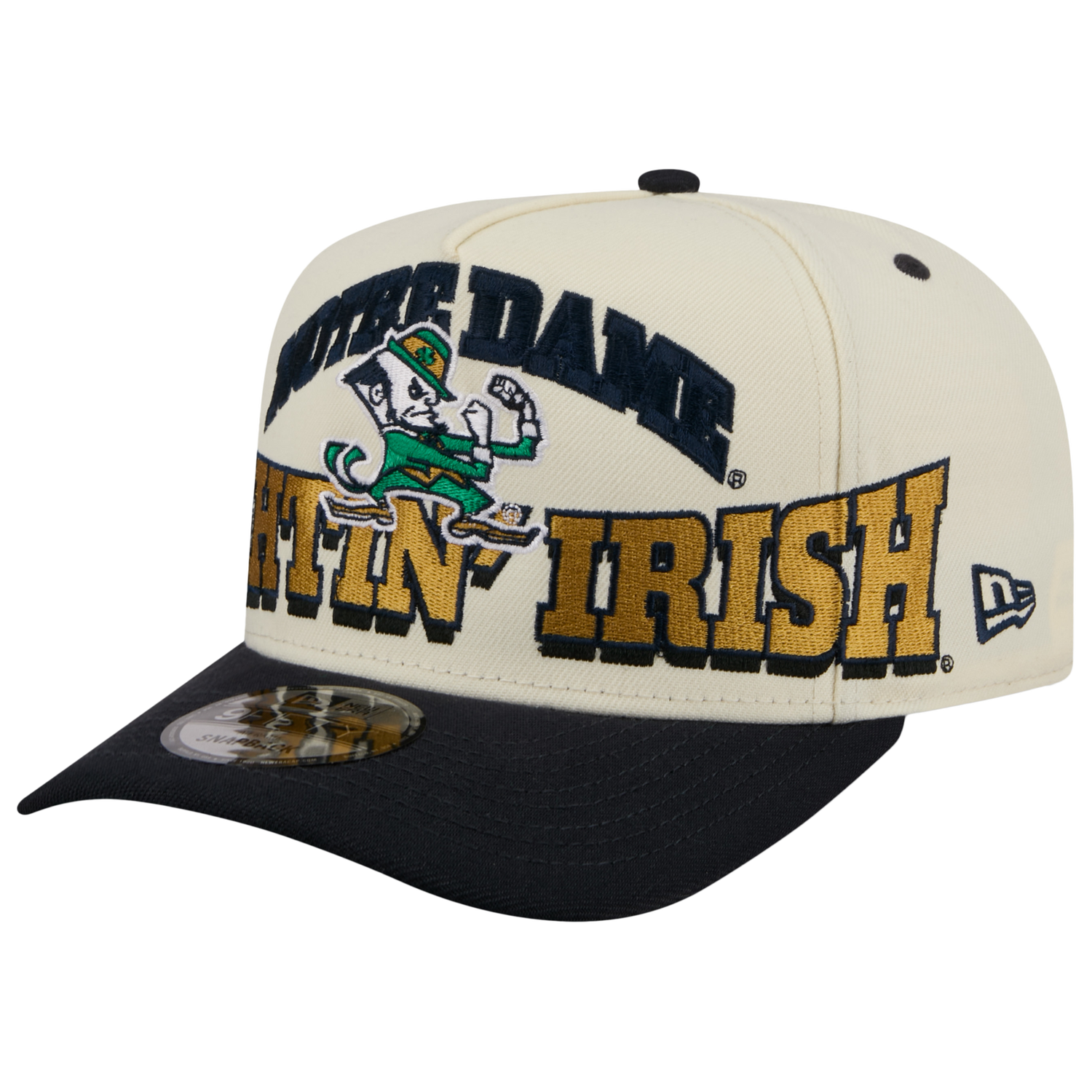 New Era Notre Dame March Madness 26 950 A Frame Cap - Men's - Gold/Tan/Navy