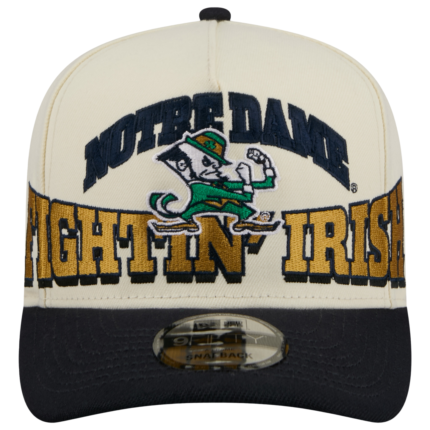 New Era Notre Dame March Madness 26 950 A Frame Cap - Men's - Gold/Tan/Navy