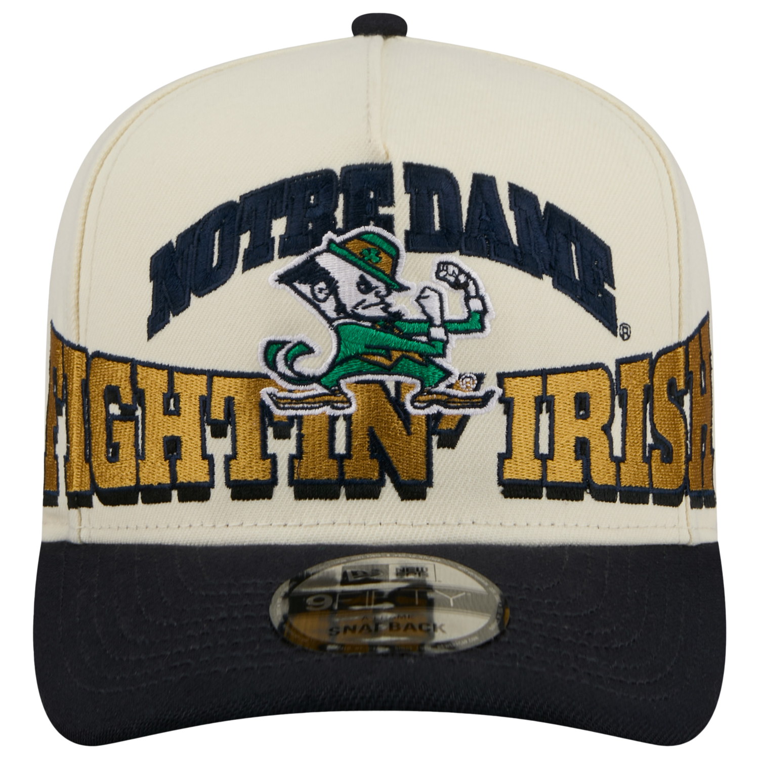 New Era Notre Dame March Madness 26 950 A Frame Cap - Men's - Gold/Tan/Navy