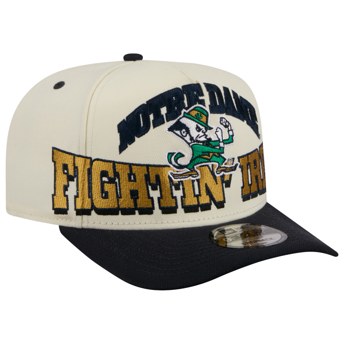 New Era Notre Dame March Madness 26 950 A Frame Cap - Men's - Gold/Tan/Navy