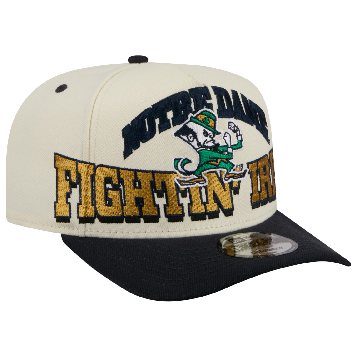 New Era Notre Dame March Madness 26 950 A Frame Cap - Men's - Gold/Tan/Navy
