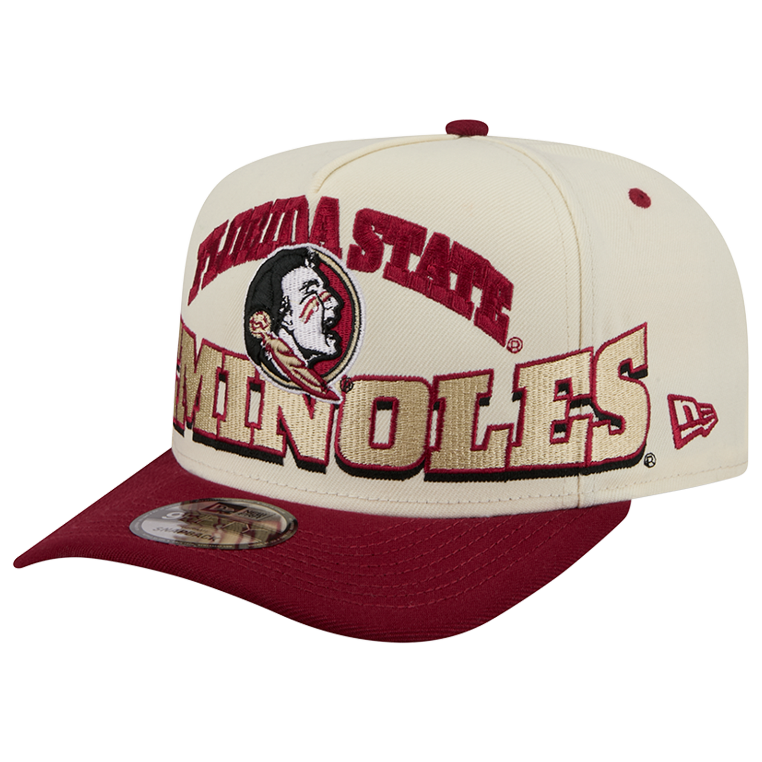 New Era Florida State 26 9FIFTY A-Frame Cap - Men's - Tan/Red/Gold